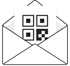 Receive QR code by email